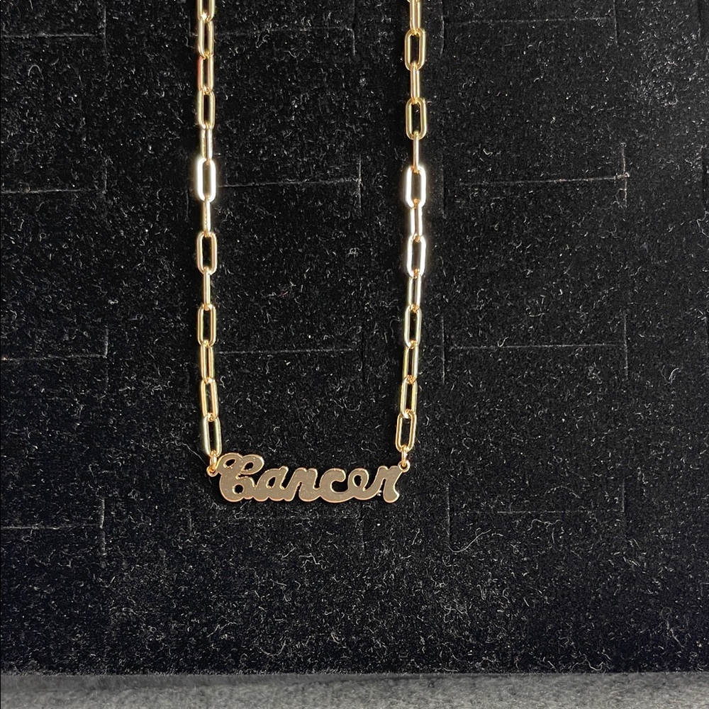 Anthropologie Zodiac Cancer Gold Necklace.NWT